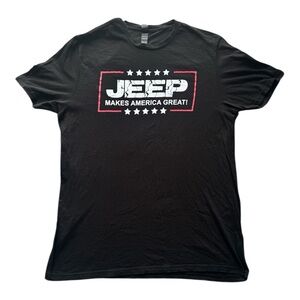 BAD Gear “Jeep Makes America Great!” Black Graphic T-Shirt Men’s XL Cotton